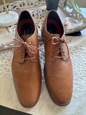Rockport Men's Tan Leather Derby Oxfords